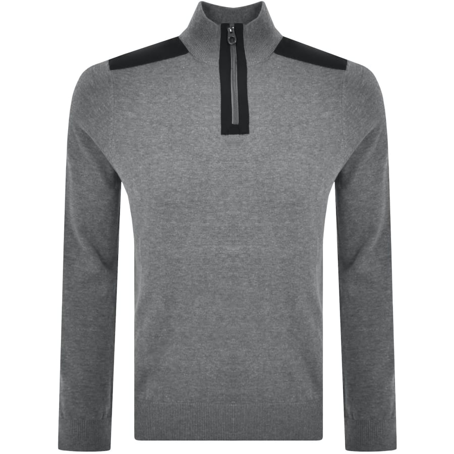 Luke 1977 Heddon Quarter Zip Jumper GreyLuke 1977 Heddon Quarter Zip Jumper Grey Male XX Large